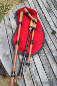 Cornemuse du centre 14pouces (LA), Cormier, bagues corne, Hautbois ebène